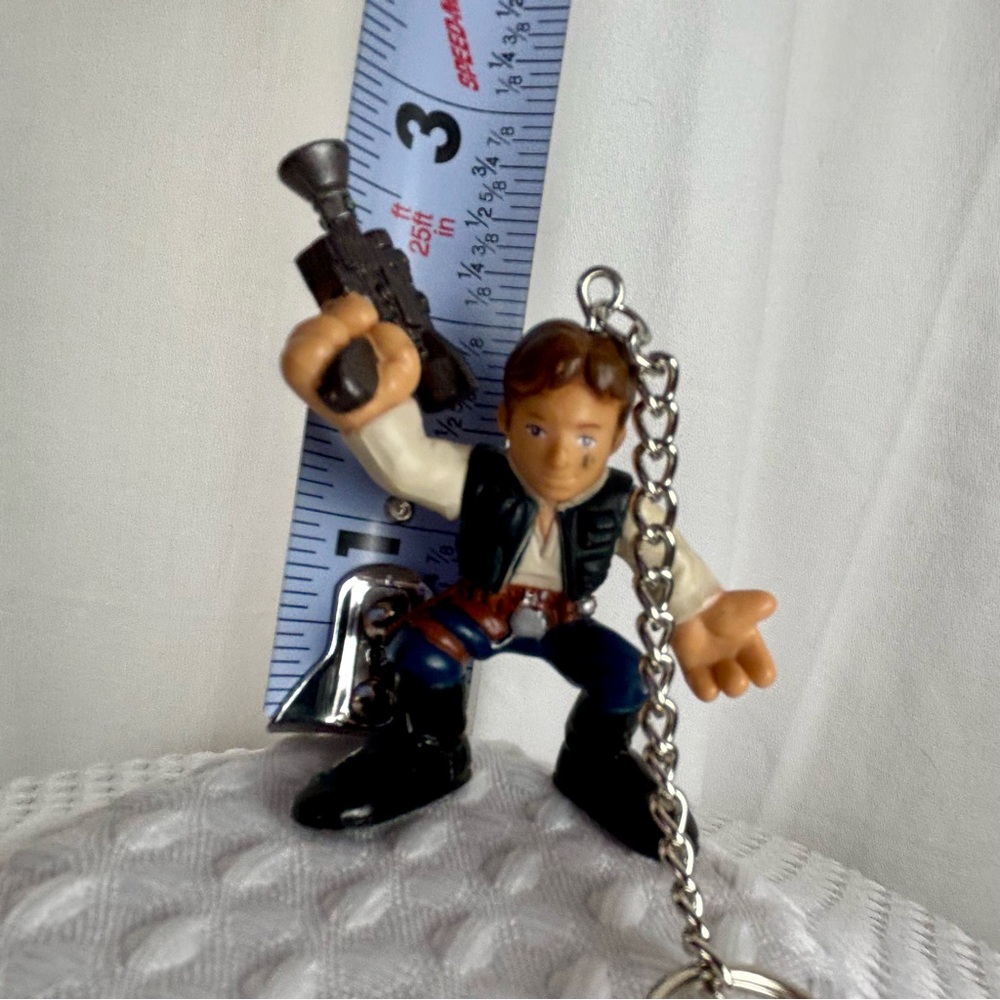 Purse Charm Star Wars‎ Han Solo with Blaster Key Chain - Picture 5 of 8